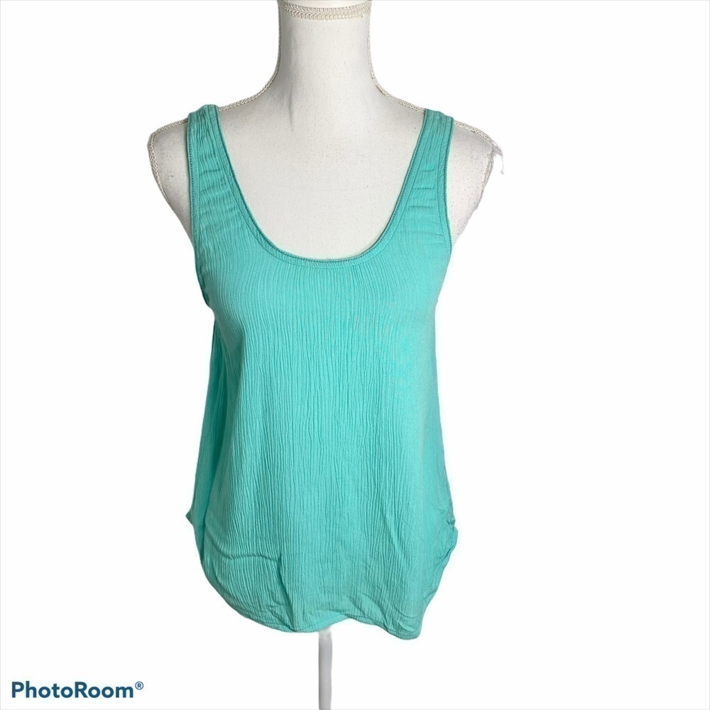 Wilfred Crepe Blue Tank Top Small Women’s Scoop